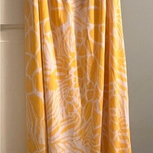 Yellow Patterned Women's Skirt